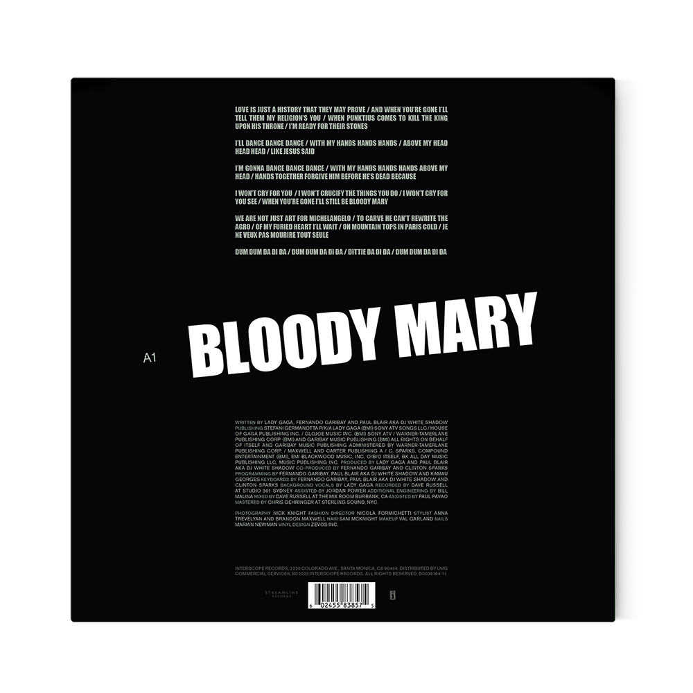 Lady Gaga - Bloody Mary - Vinyle Glow In The Dark