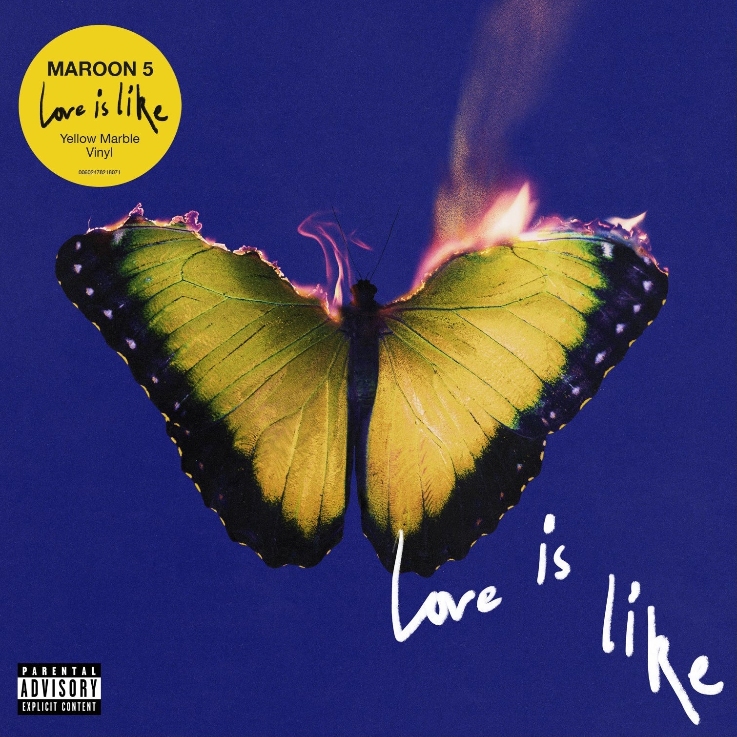 Maroon 5 - Love Is Like - Vinyle marbré jaune