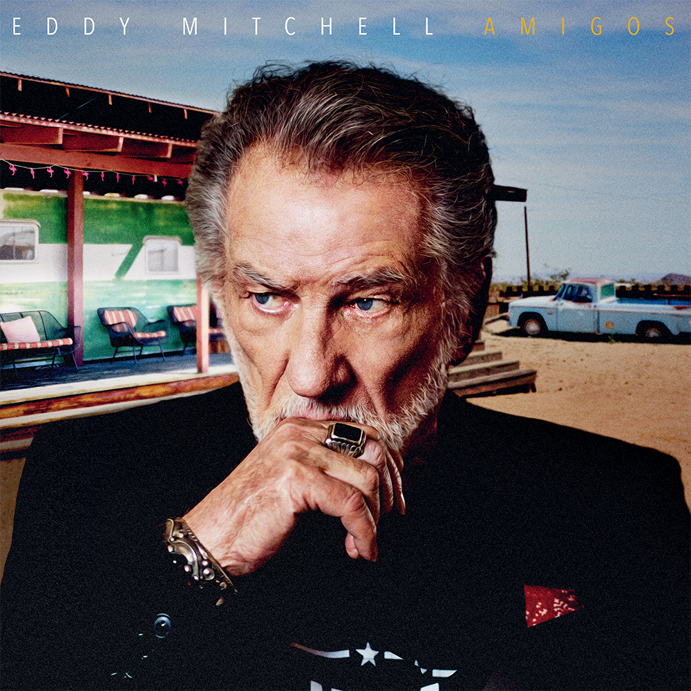 EDDY MITCHELL - AMIGOS - VINYLE BLEU EXCLUSIF + TIRAGE (DÉDICACE EN ALÉATOIRE) – ÉDITION LIMITÉE