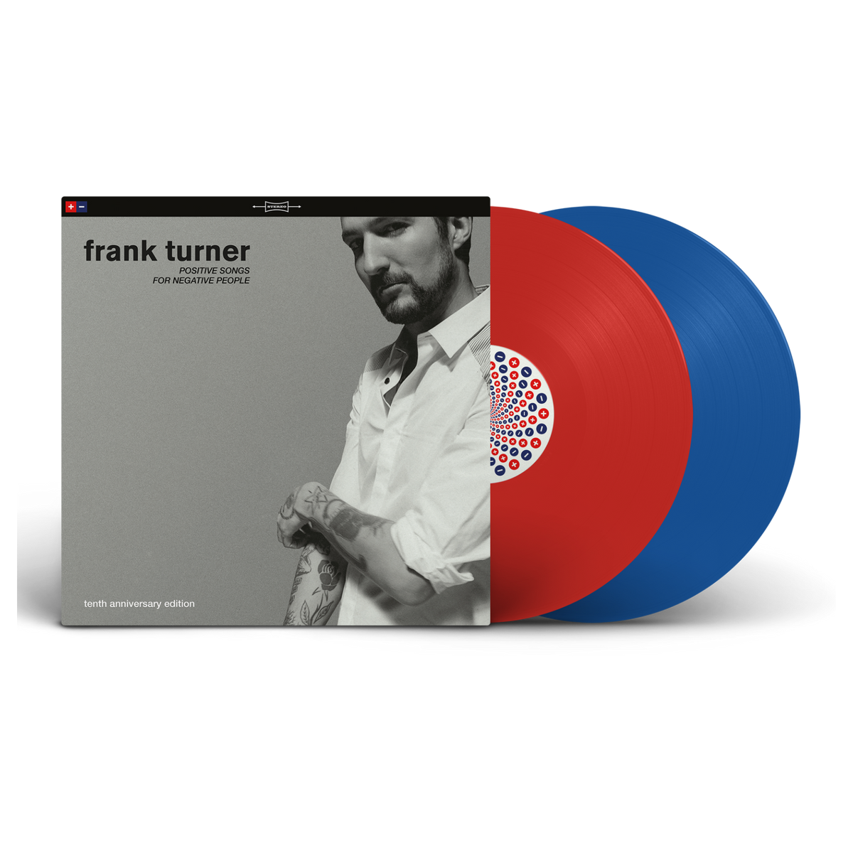 Frank Turner - Positive Songs For Negative People 10th Anniversary Edition - Double Vinyle Rouge & Bleu