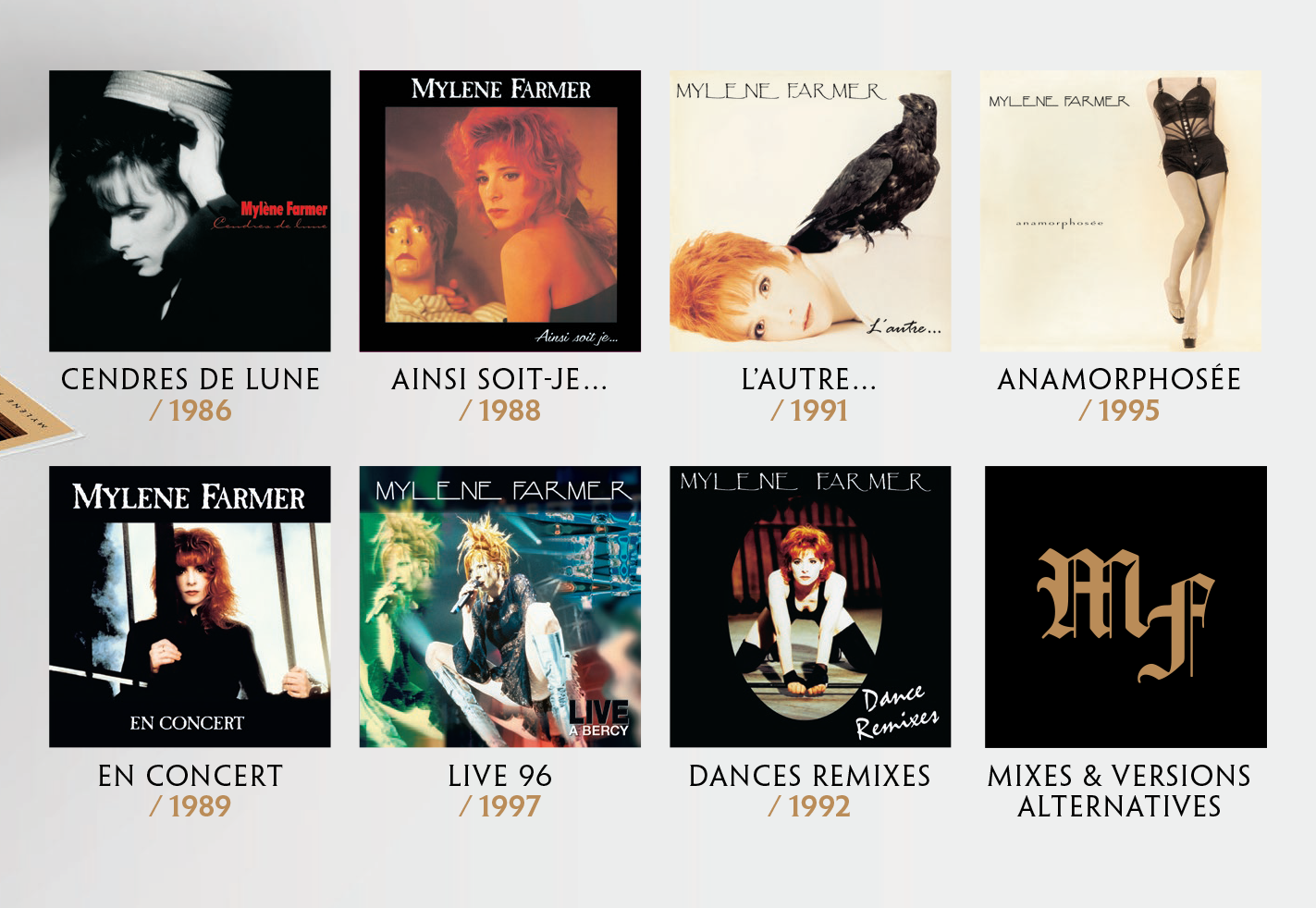 Mylène Farmer Collection - 16 CD | 211 titres - Store Universal Mylène Farmer Collection - 16 CD | 211 titres - Store Universal