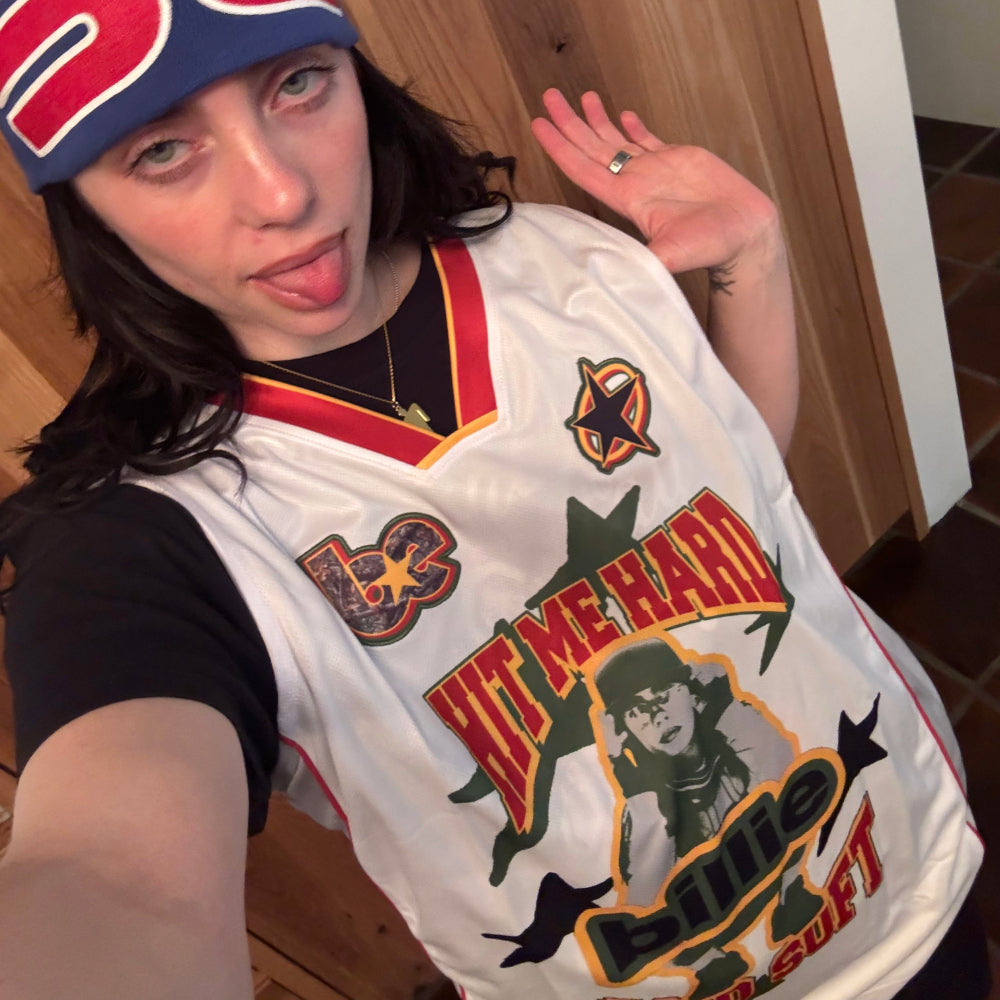 Billie Eilish - Camo Blohsh Basketball Jersey