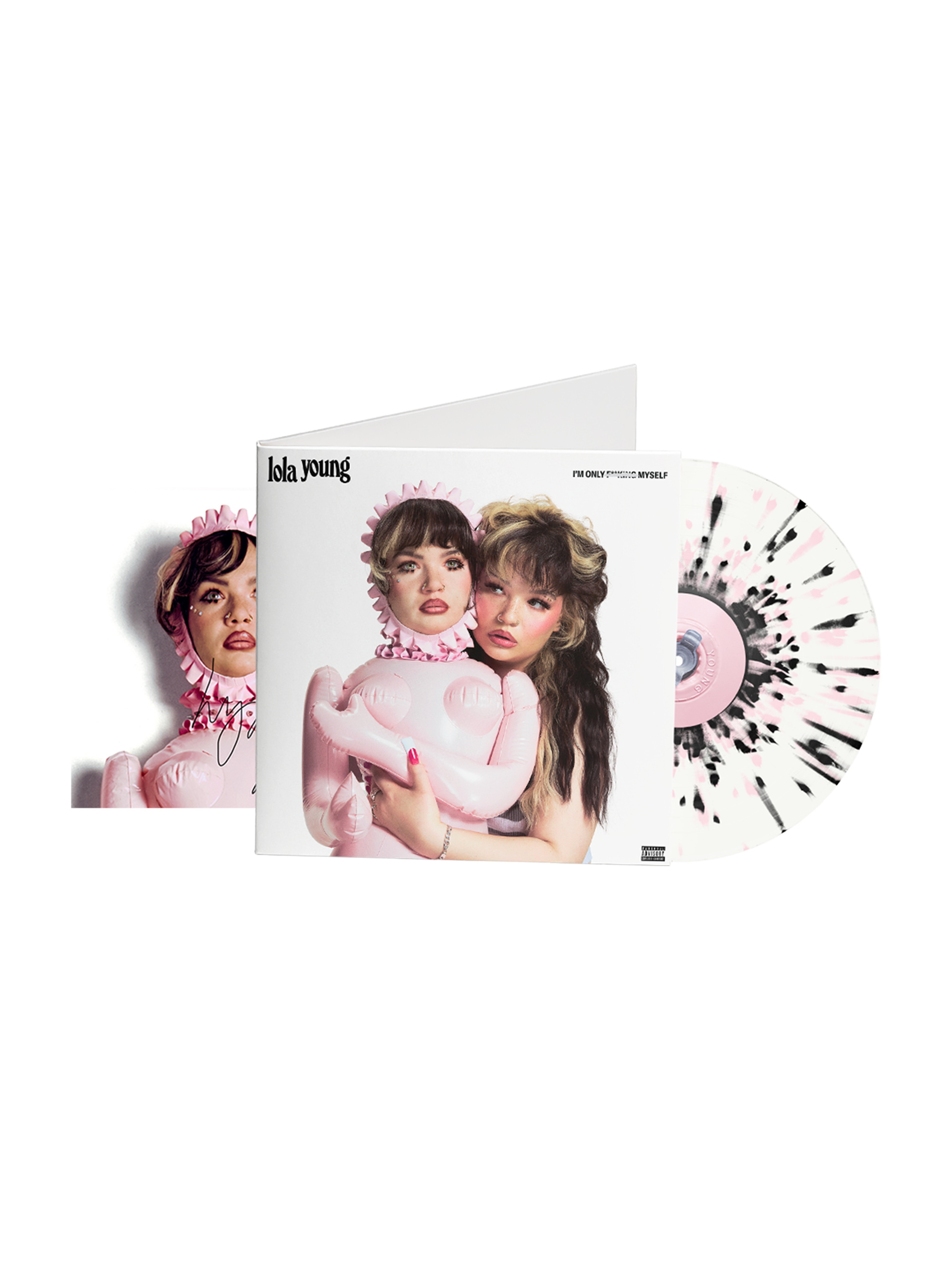 Lola Young - I'm Only F**king Myself: The "Blisters" Edition - Vinyle Splatter Noir et Blanc + Carte Dédicacée