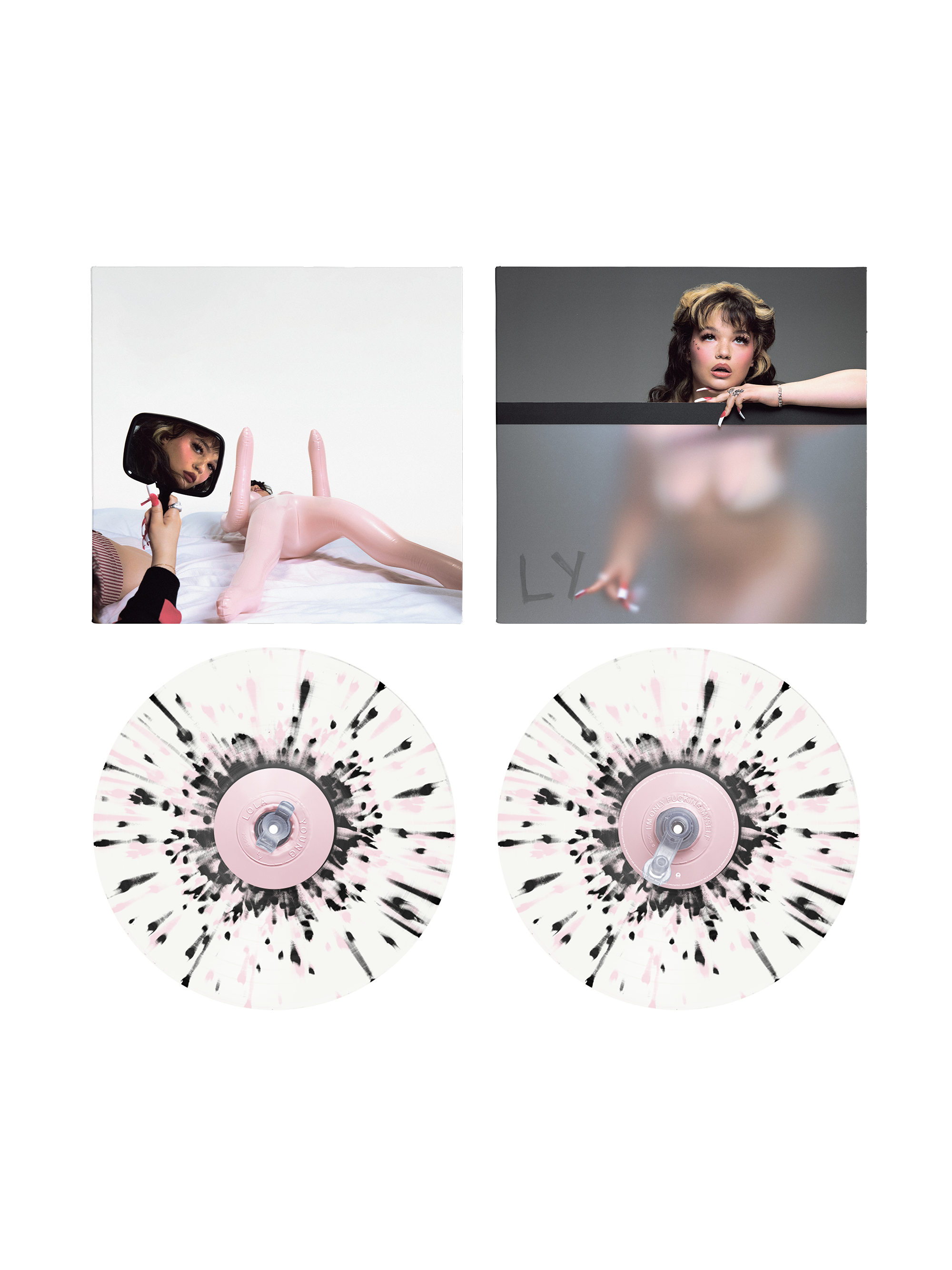 Lola Young - I'm Only F**king Myself: The "Blisters" Edition - Vinyle Splatter Noir et Blanc + Carte Dédicacée