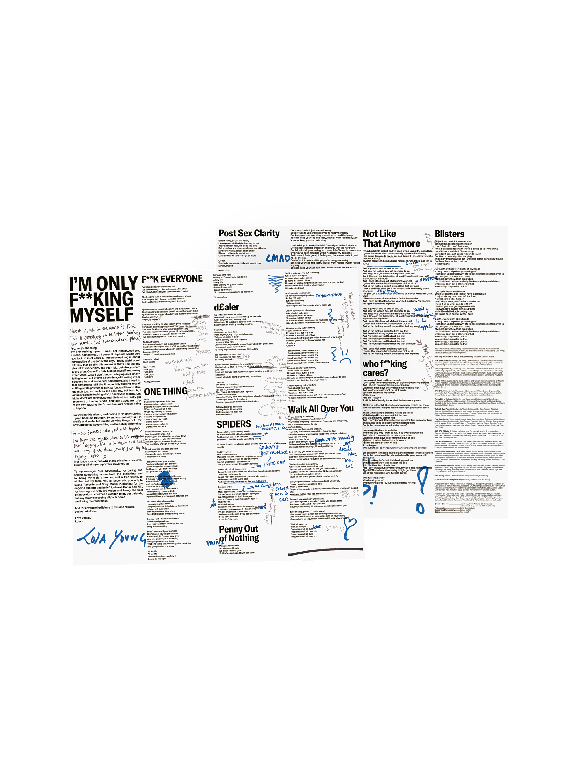 Lola Young - I'm Only F**king Myself: The "Blisters" Edition - Vinyle Splatter Noir et Blanc