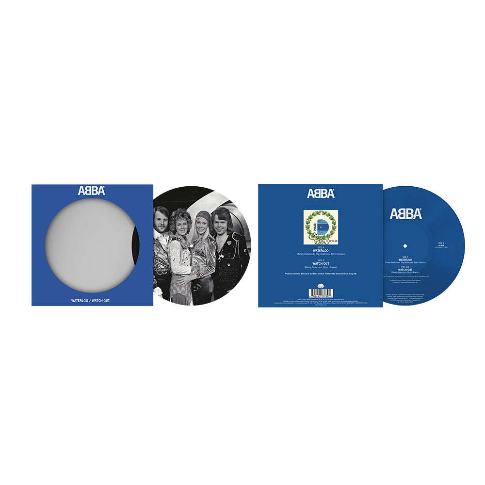 ABBA - Waterloo / Watch Out - Vinyle 45T Picture Disc Édition Limitée