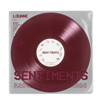 Louane - « Sentiments » - Vinyle bordeaux exclusif + Pochette Exclusive