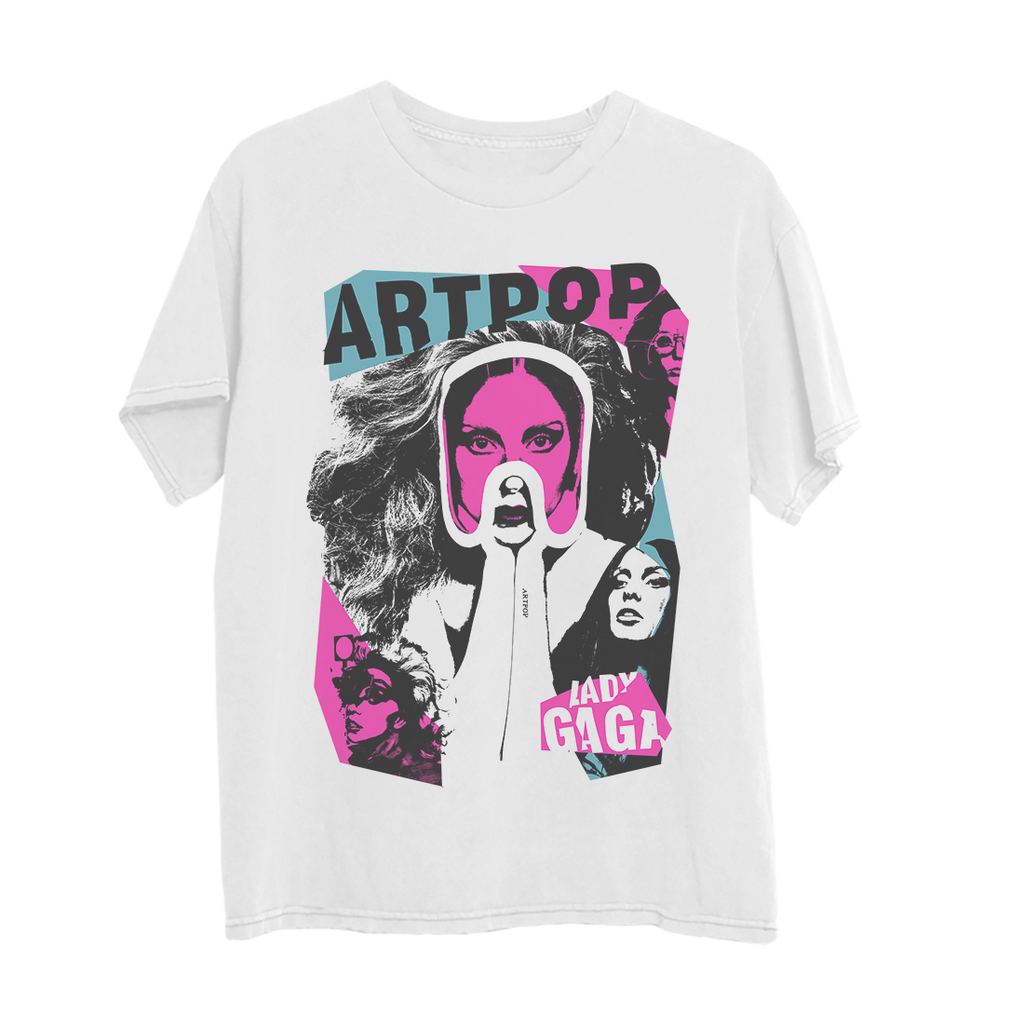 Lady Gaga - Artpop Collage White T-Shirt
