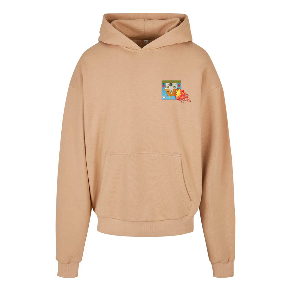Rema - Hoodie Rave and Roses Beige