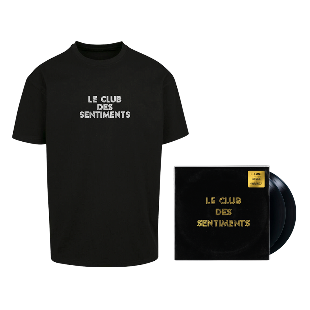Louane - Pack Double Vinyle "Le Club des Sentiments" + T-Shirt noir