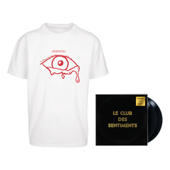 Louane - Pack Double Vinyle "Le Club des Sentiments" + T-Shirt blanc larmes